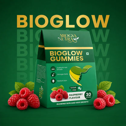 BioGlow Gummies │ Biotin & Zinc │ Raspberry Flavor