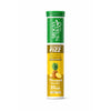 Aroga Nutra Boneup Fizz supplement tube with pineapple flavor on a white background