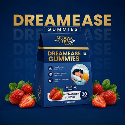 DreamEase Gummies │ Melatonin & L-Theanine │ Strawberry Flavor