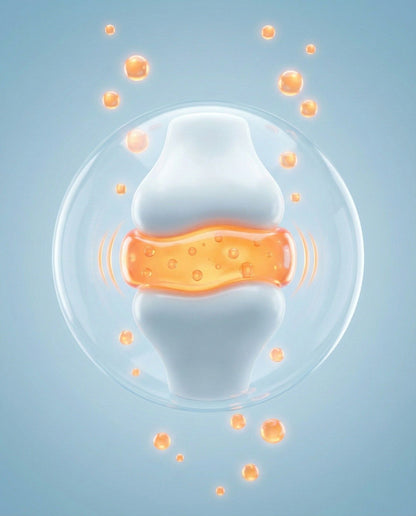 Illustration of a white toilet with an orange seat on a light blue background