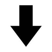 Black downward arrow on a white background