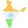 Colorful kite with a blue star design on a white background